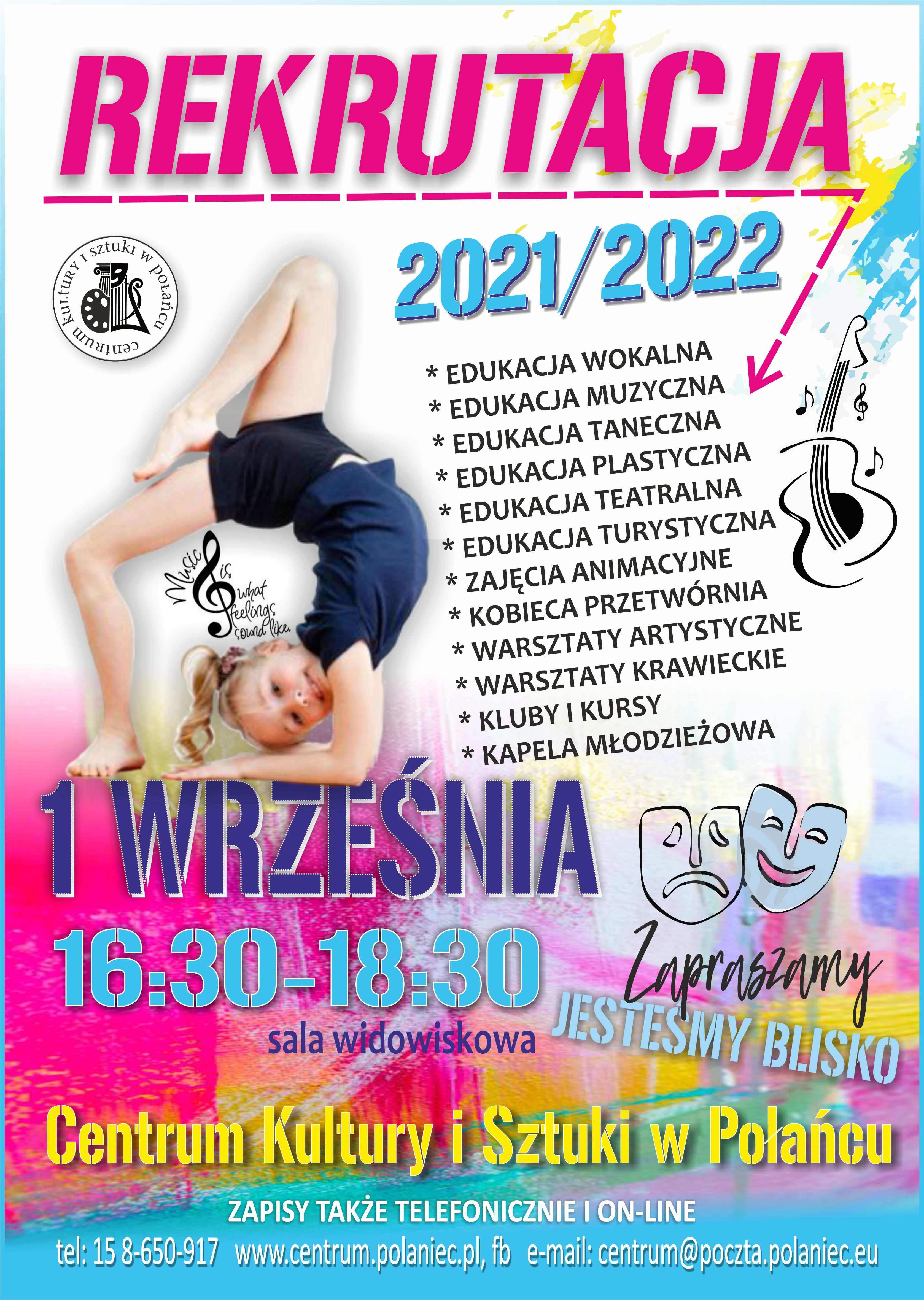 Rekrutacja na 2021/22 w CKiSz Rekrutacja na 2021/22 w CKiSz