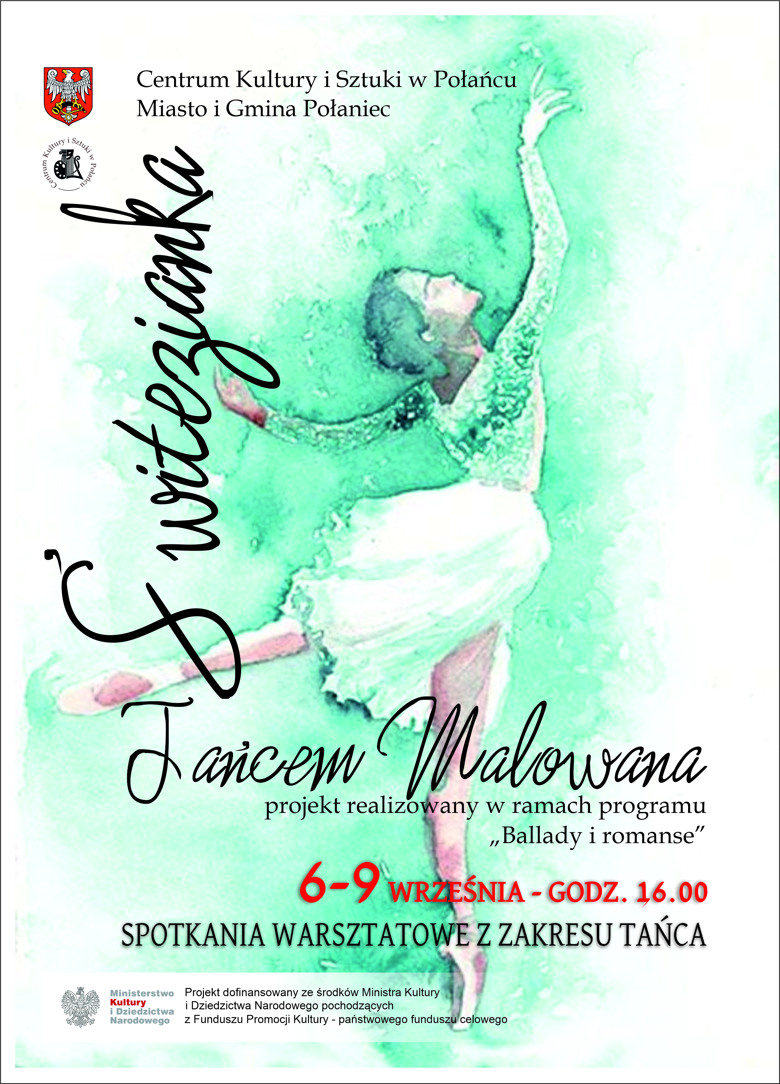 Świtezianka tańcem malowana Plakat projektu Świtezianka