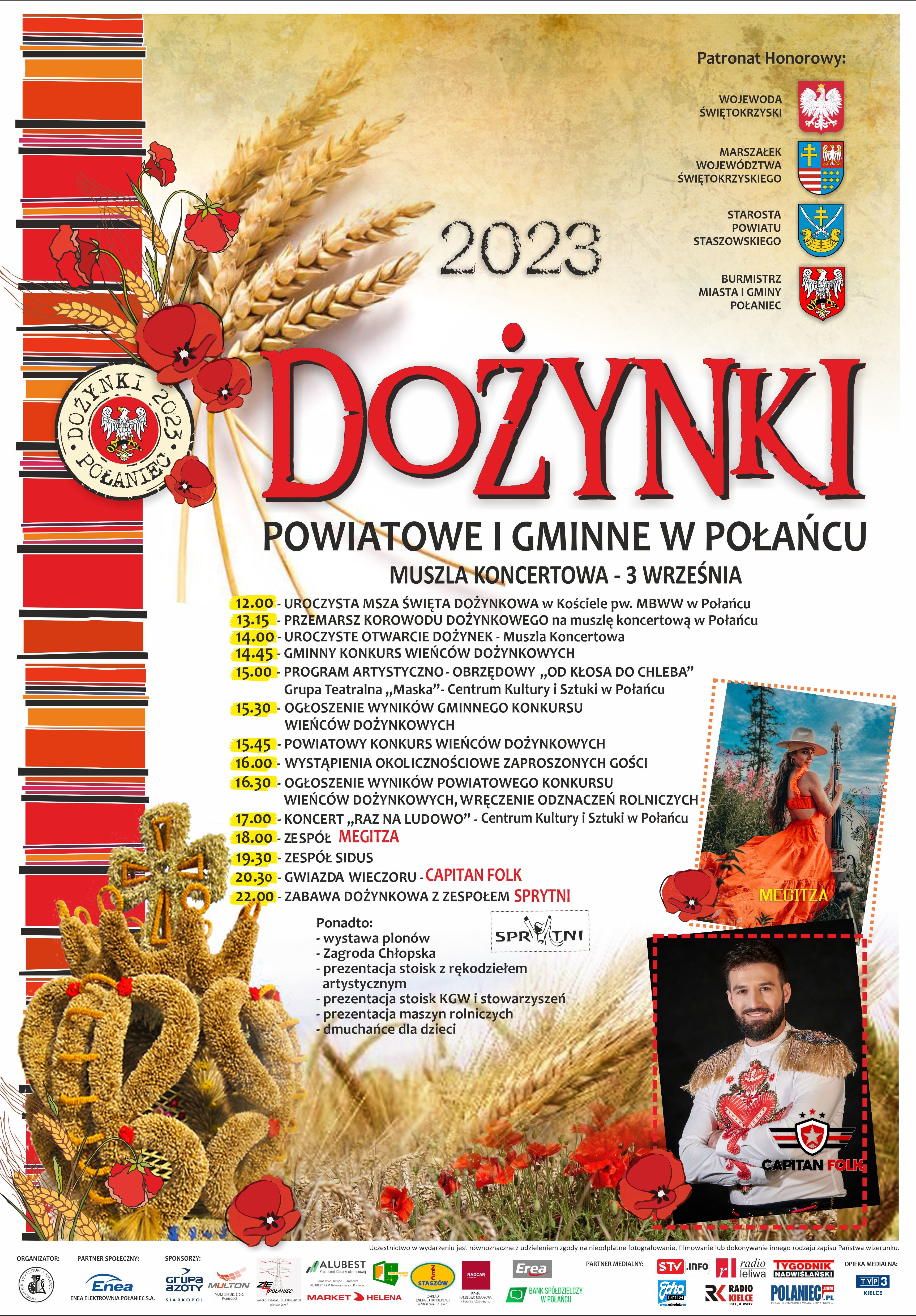 Plakat Dożynki Powiatowe i Gminne CKiSz Plakat Dożynki Powiatowe i Gminne CKiSz