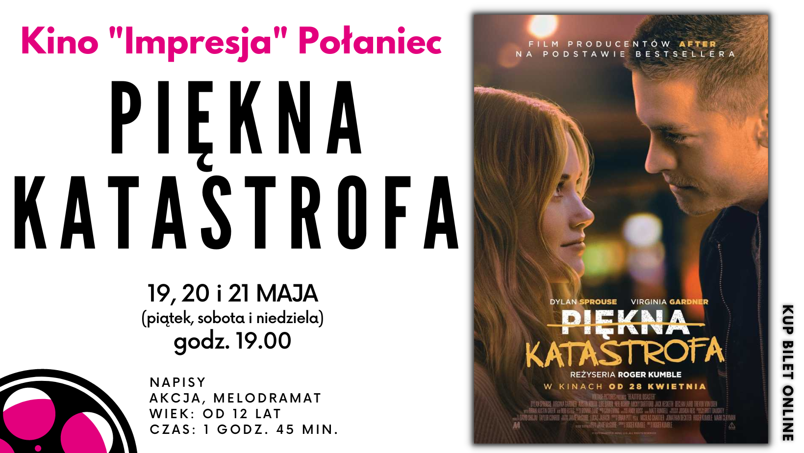 Plakat do filmu "Piękna katastrofa" Kino impresja