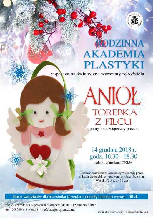 Rodzinna Akademia Plastyki - Anioł - torebka z filcu Rodzinna Akademia Plastyki - Anioł - torebka z filcu