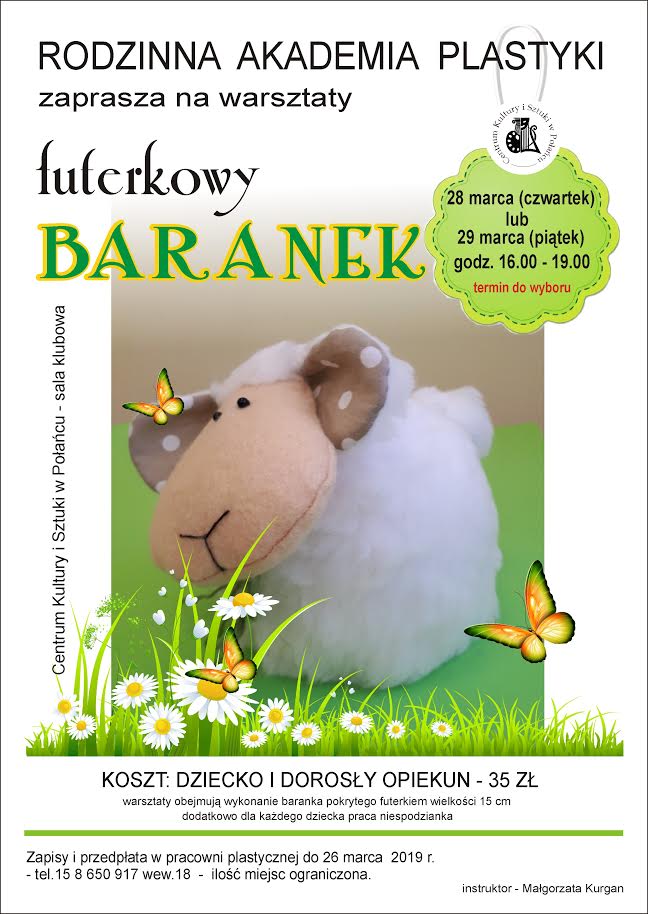Rodzinna Akademia Plastyki - "Baranek" Rodzinna Akademia Plastyki - "Baranek"