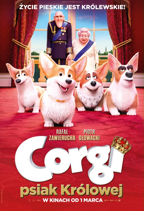 Corgi, psiak Królowej - plakat