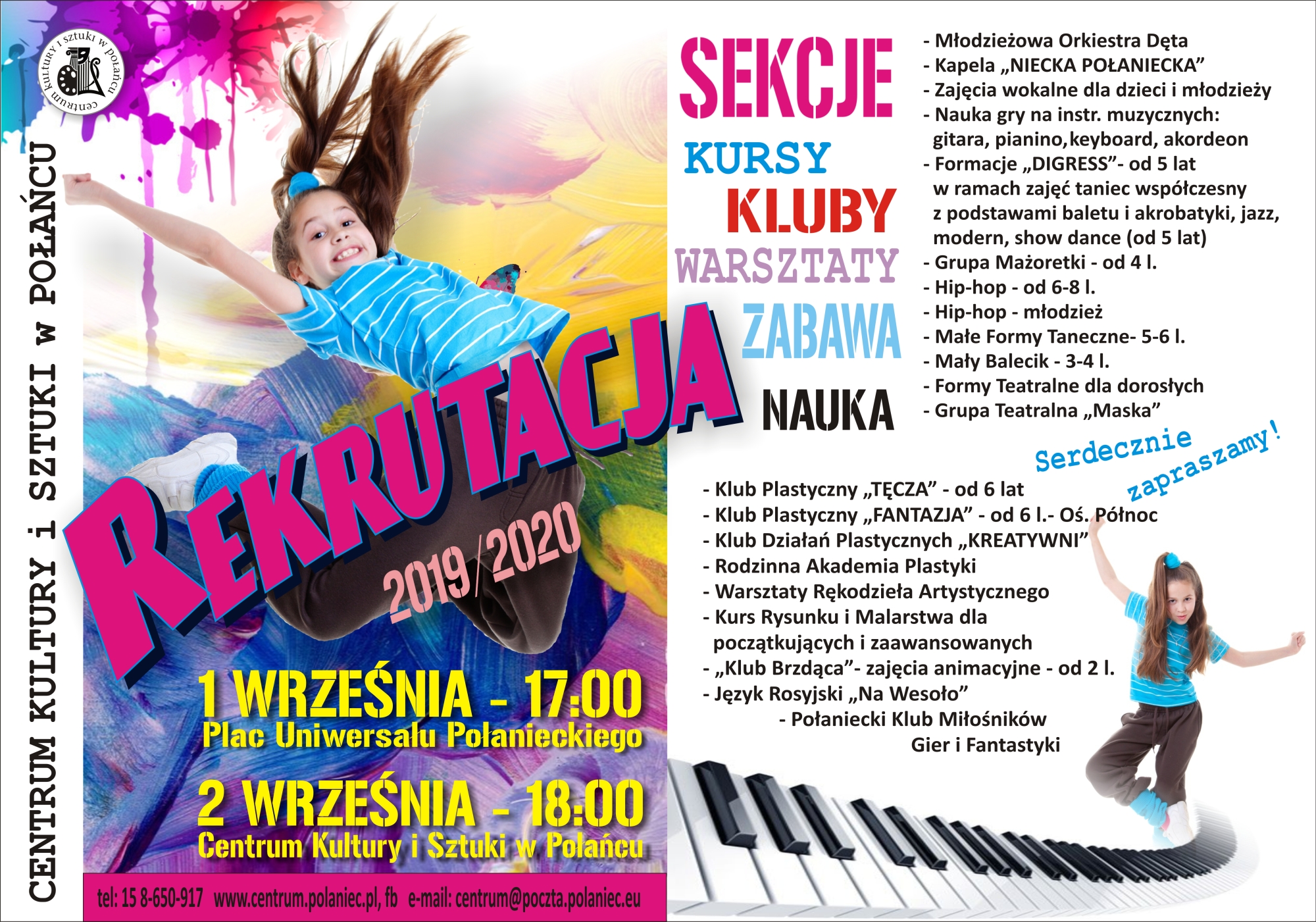 Rekrutacja - rok edukacyjny 2019/2020 Rekrutacja - rok edukacyjny 2019/2020