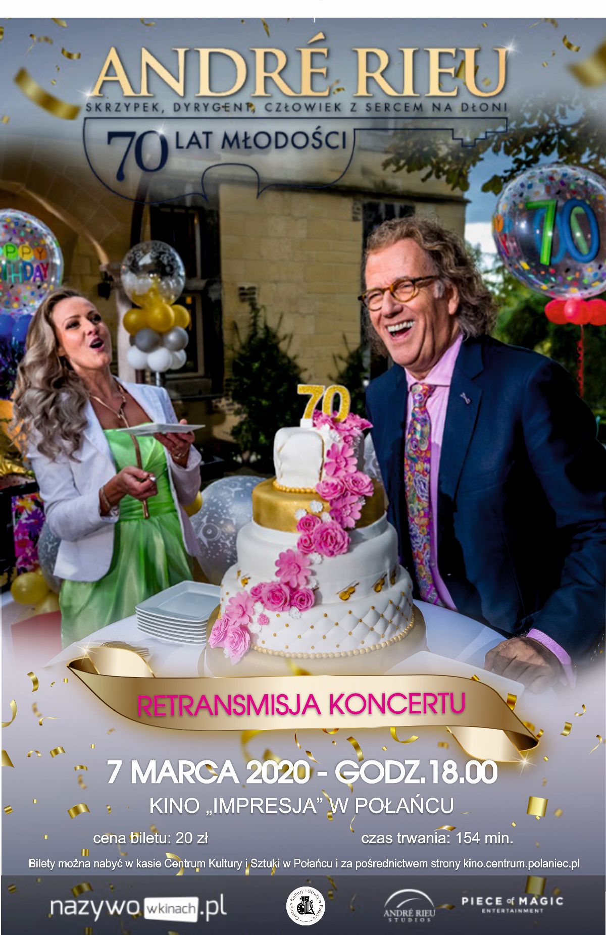 Retransmisja koncertu Andrré Rieu Koncert Andre